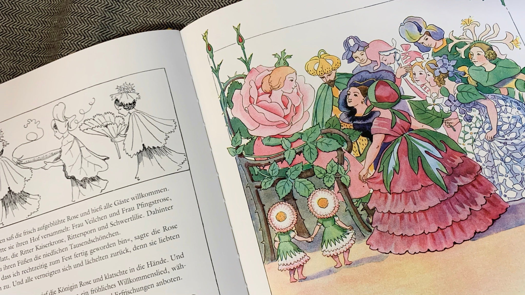 Elsa Beskow Blumenfee Detail