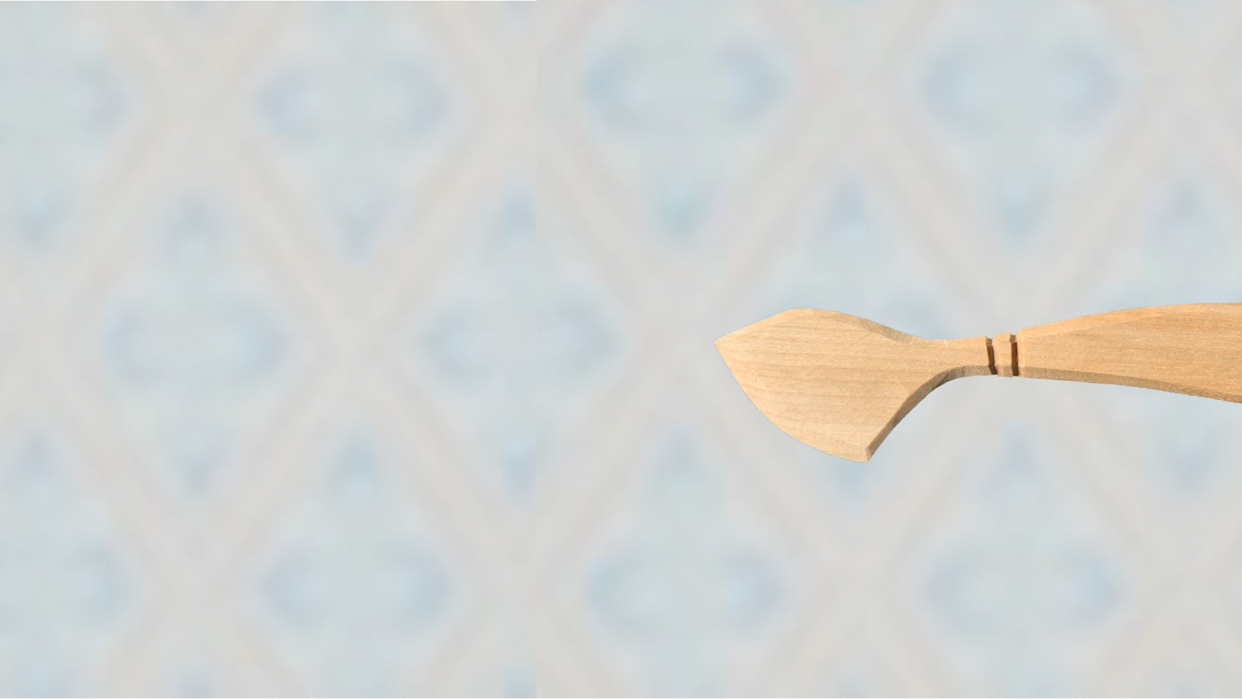 Buttermesser vor Schwedentapete