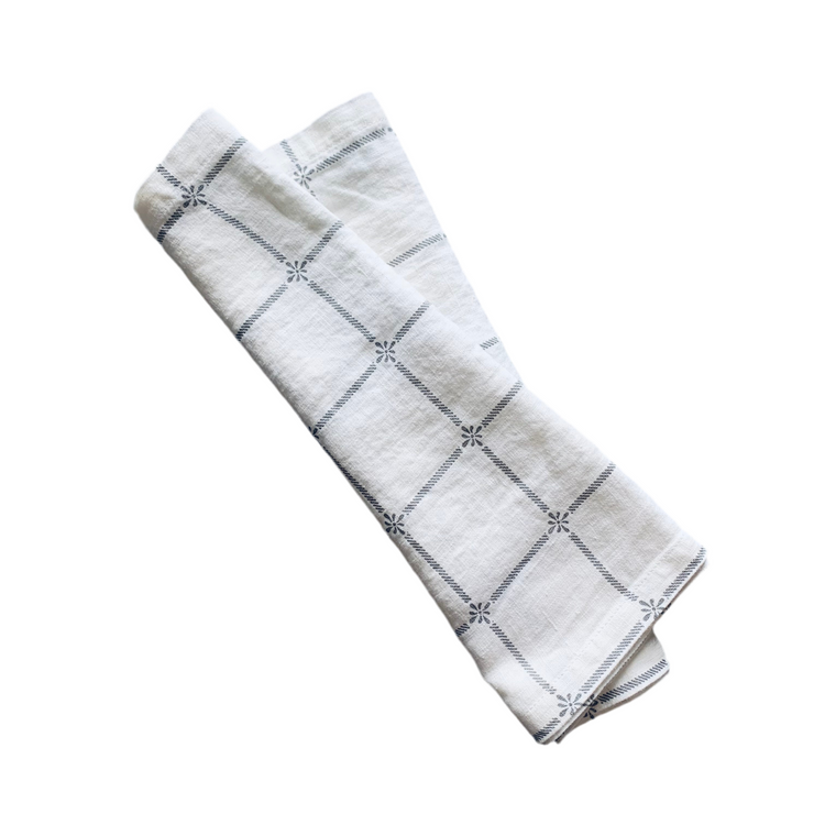 Tischläufer Leinen Classic grau zusammengefaltet