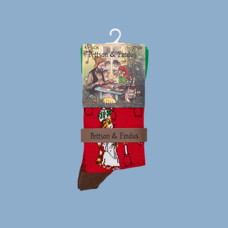 Socken Pettersson & Findus "Findus als Lucia" 80% Baumwolle, 15% Polyamid, 5% Elastan