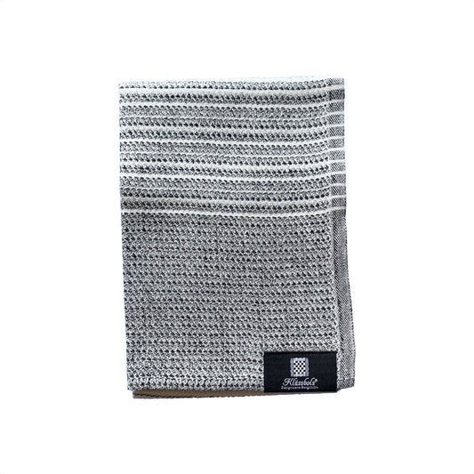 Handtuch Bada aus Leinen mit Muster Intervall von Klässbols linneväveri erhältlich bei mys