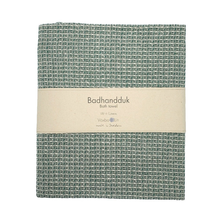 Badetuch_Bubbel_moos_Leinen_Vaexbo_Lin_Mys_Shop