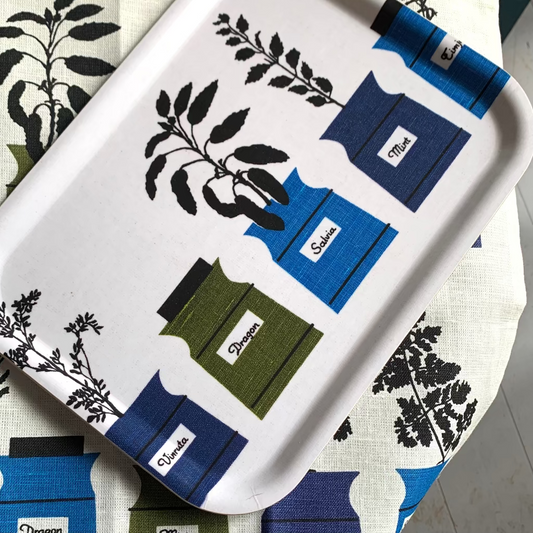 Set aus Tablett und Geschirrtuch Persons kryddskåp