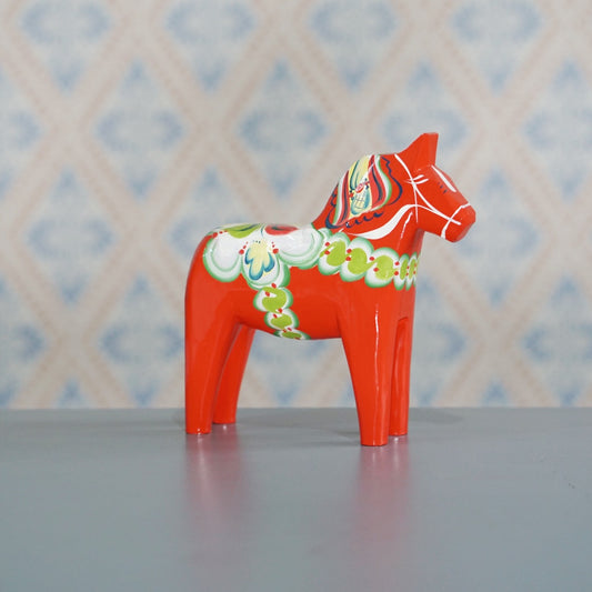 Original schwedisches Dalapferd aus Holz in rot groß von Nils Olsson