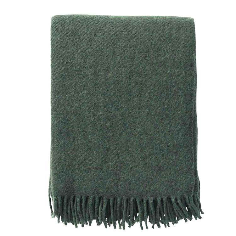 Wolldecke_Gotlandwolle_flaschengruen_Klippan_Mys_Shop