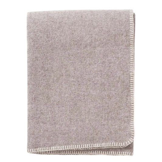 Decke_Uno_beigemelange_Klippan_Yllefabrik_Mys-Shop