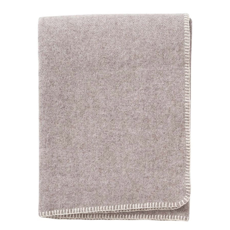 Decke_Uno_beigemelange_Klippan_Yllefabrik_Mys-Shop