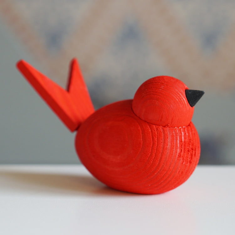 Dekofigur_Holz_Vogel_gross_rot_Larssons_trae_Mys_Shop