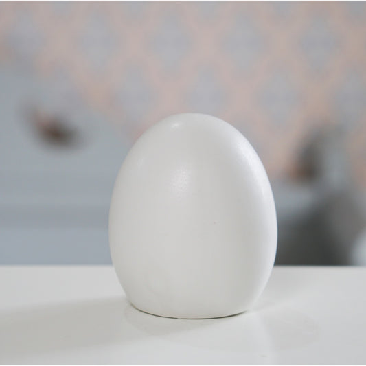 Deko Ei Keramik „Bjuv“ klein weiß