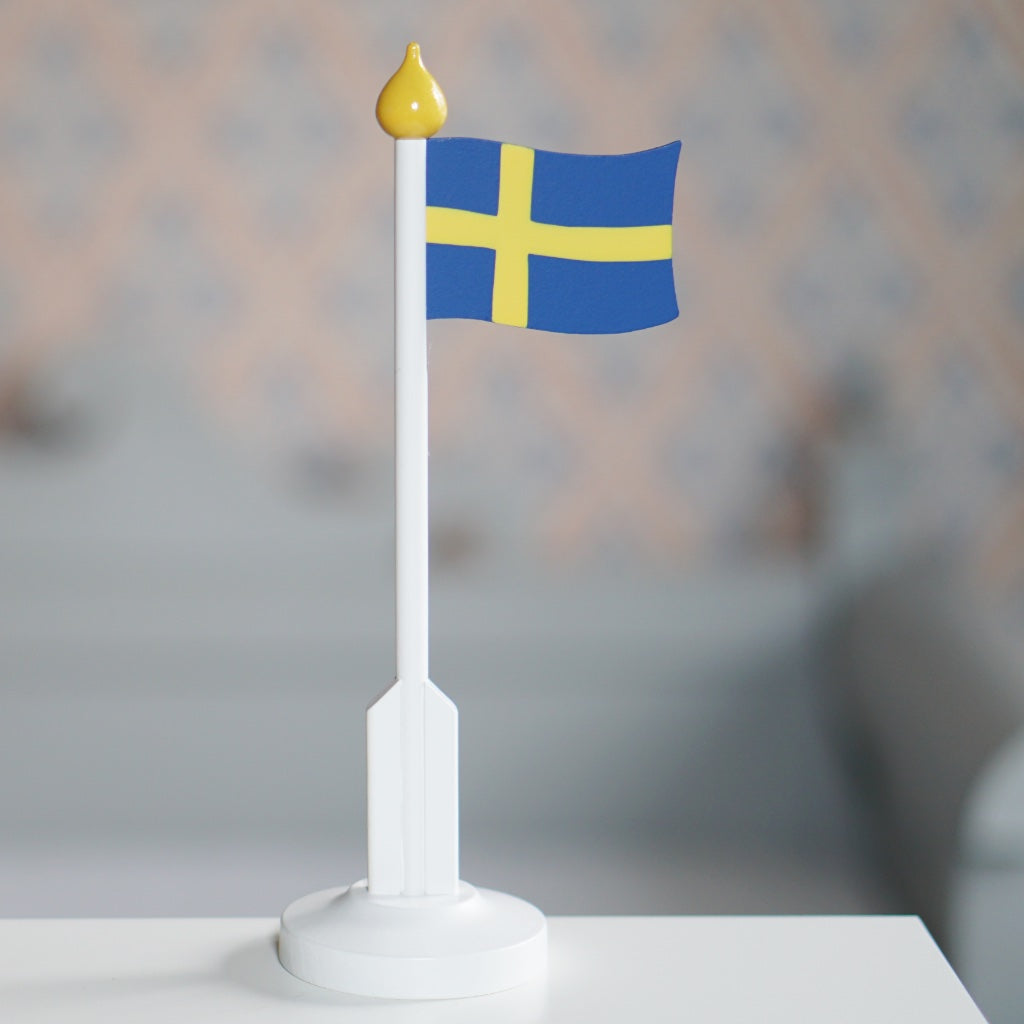 Flaggenfritze Balkonflagge Schweden – 90x150 Cm, Polyester, 4 Metallösen, Wetterfest