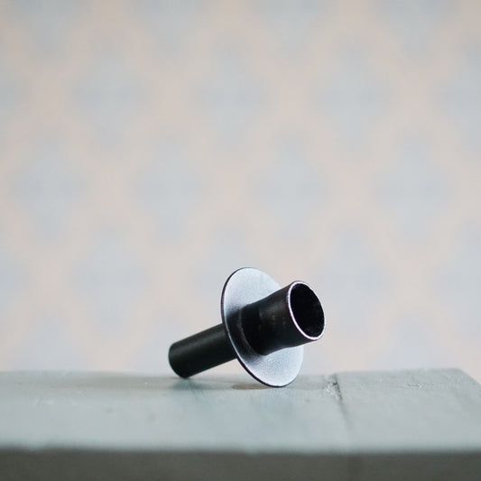 Kerzenhalter für Flaschen - Schwarzer Metallaufsatz „Flaska“