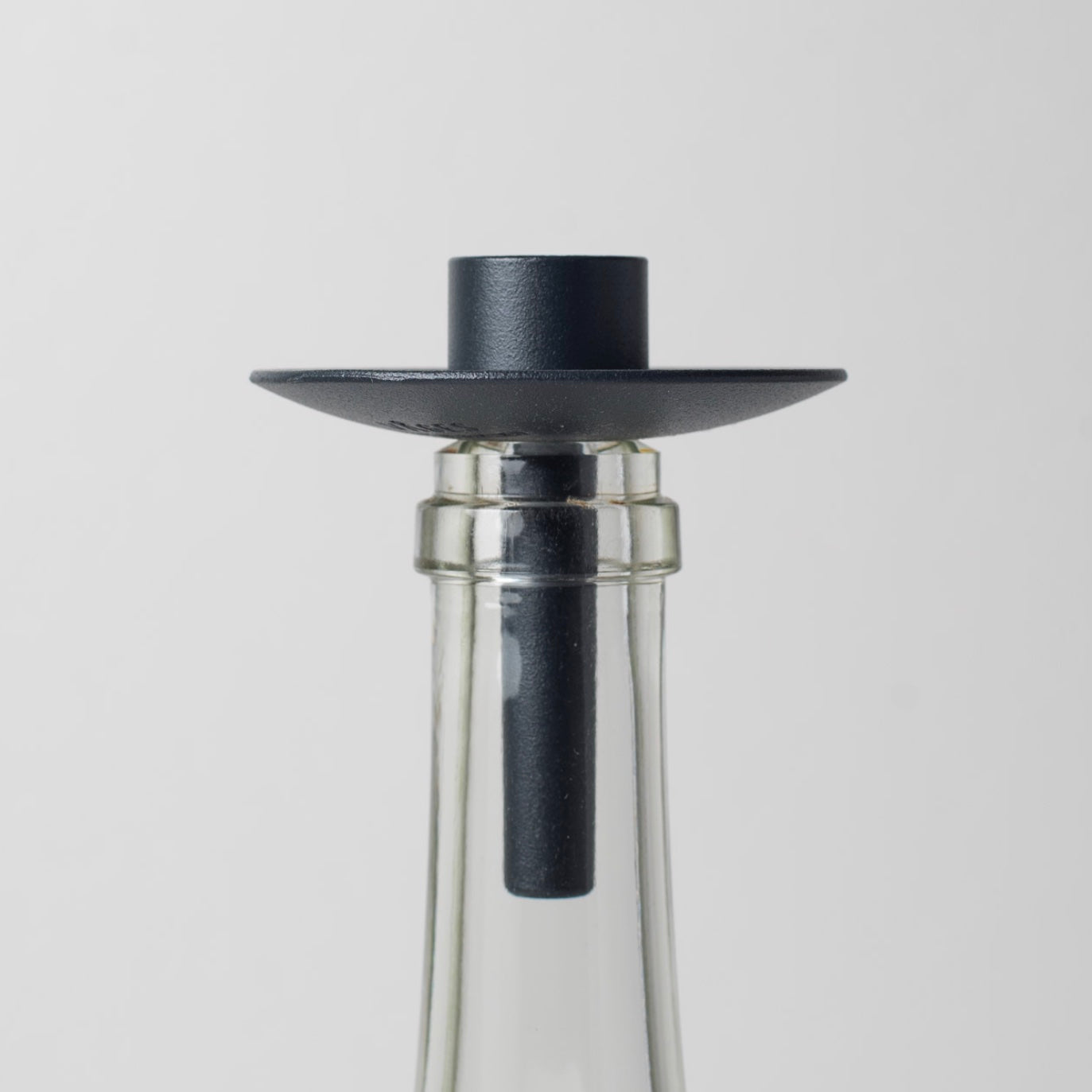 Kerzenhalter für Flaschen dunkelblau auf Flasche