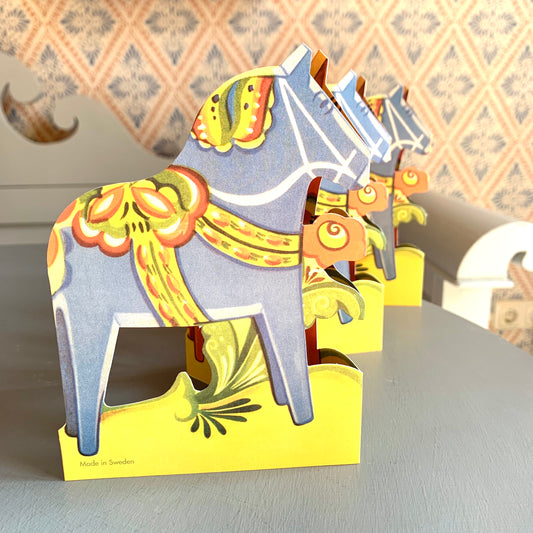 Leporello aus Papier mit Motiv Dalahäst groß erhältlich bei MYS