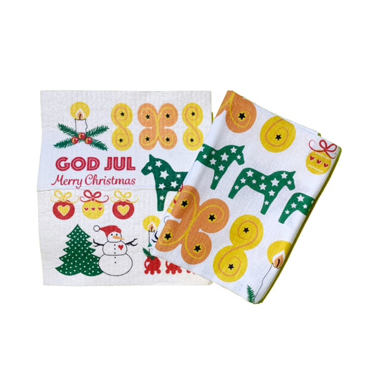 Set Schwammtuch Handtuch God Jul