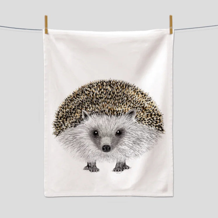 Geschirrtuch auf Leine mit Motiv Igel