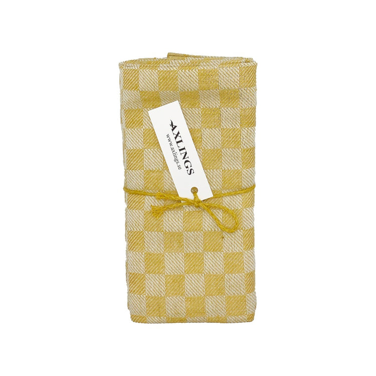 Geschirrtuch_Halbleinen_Schackrutan_ocker_Axlings_linne_Mys