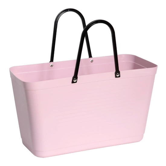 Hinza Einkaufstasche in altrosa mit zwei schwarzen Henkeln
