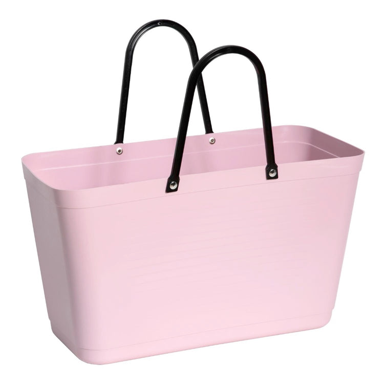 Hinza Einkaufstasche in altrosa mit zwei schwarzen Henkeln