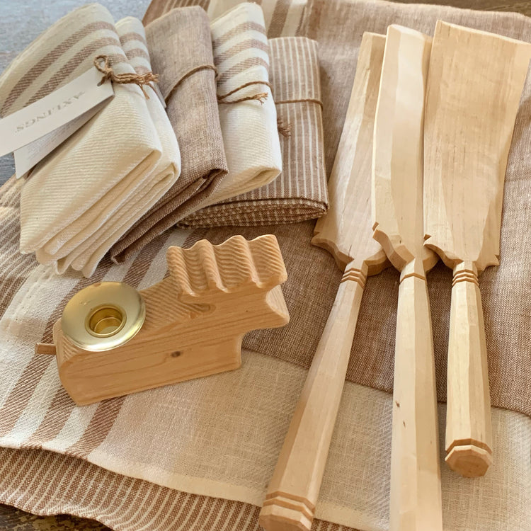 Kerzenhalter Holz Elch