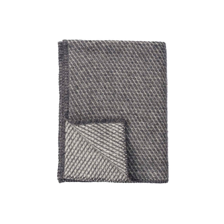 Klippan Wolldecke Midi "Velvet" grau