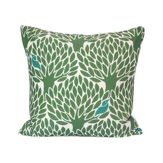 Kissen Gömställe aus Baumwolle in grün