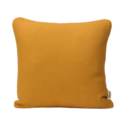 Kissen heavy Weave aus Baumwolle in messing