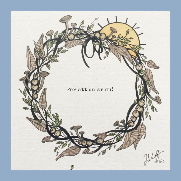 Klappkarte mit Motiv För att du är du von Nya Makeriet erhältlich bei MYS