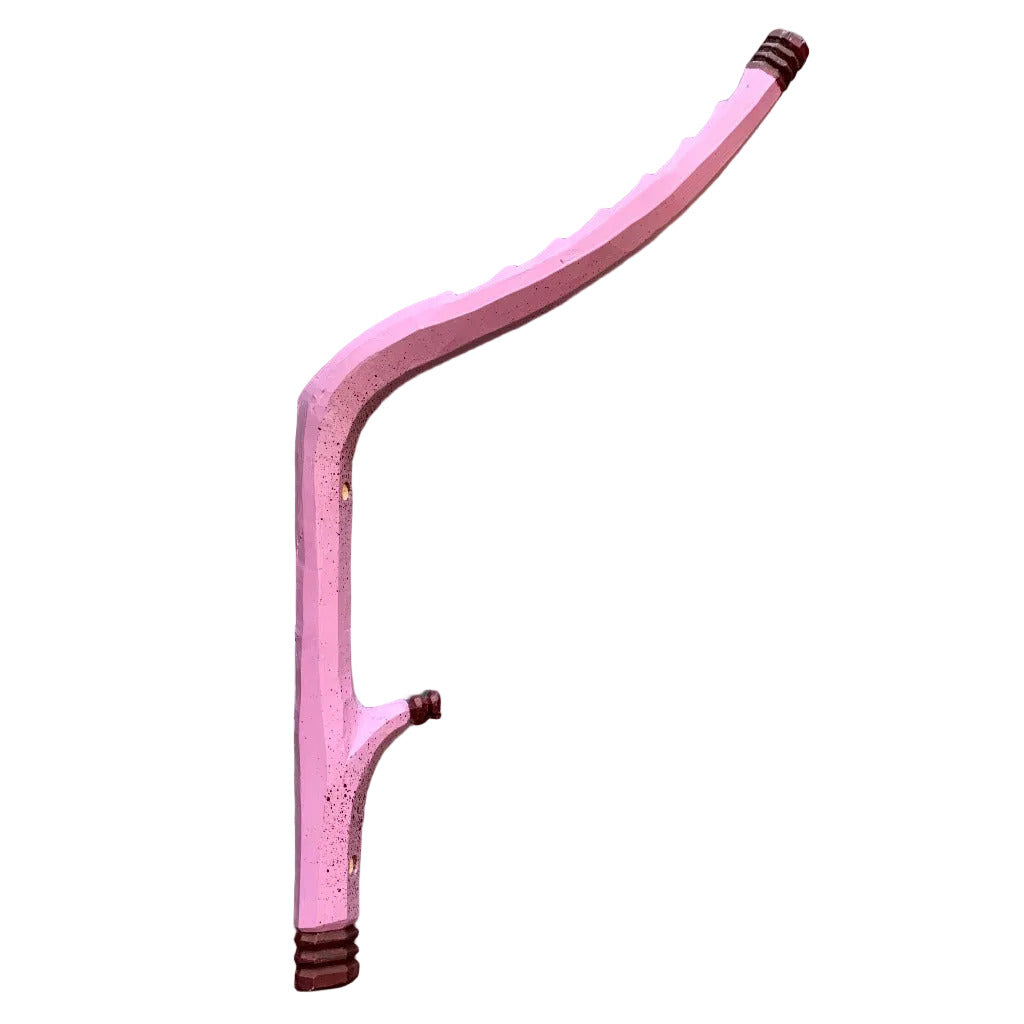 Seitenansicht des Kleiderhakens Modell 4 in Rosa