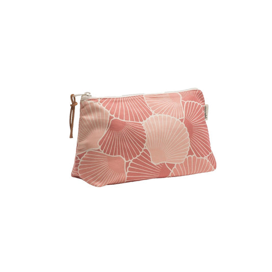 Kosmetikatasche Snäckor M in rosa aus nachhaltiger Bio Baumwolle