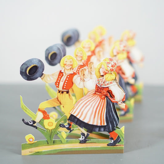 Leporello "Paar mit Hut" kräftiges Papier