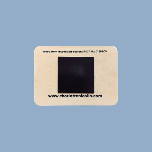 Kühlschrankmagnet mit Motiv Henry der Igel von Charlotte Nicolin Rückseite