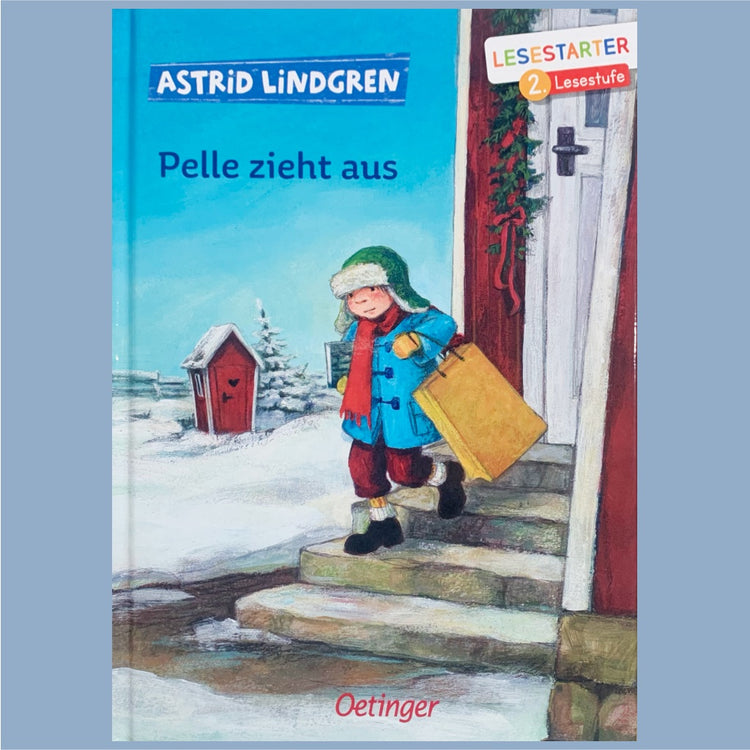 Titel des Buches Pelle zieht aus von Astrid Lindgren
