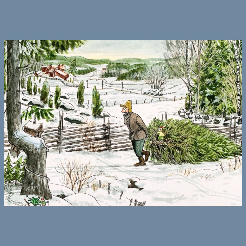 Postkarten Set „Weihnachten bei Pettersson und Findus“