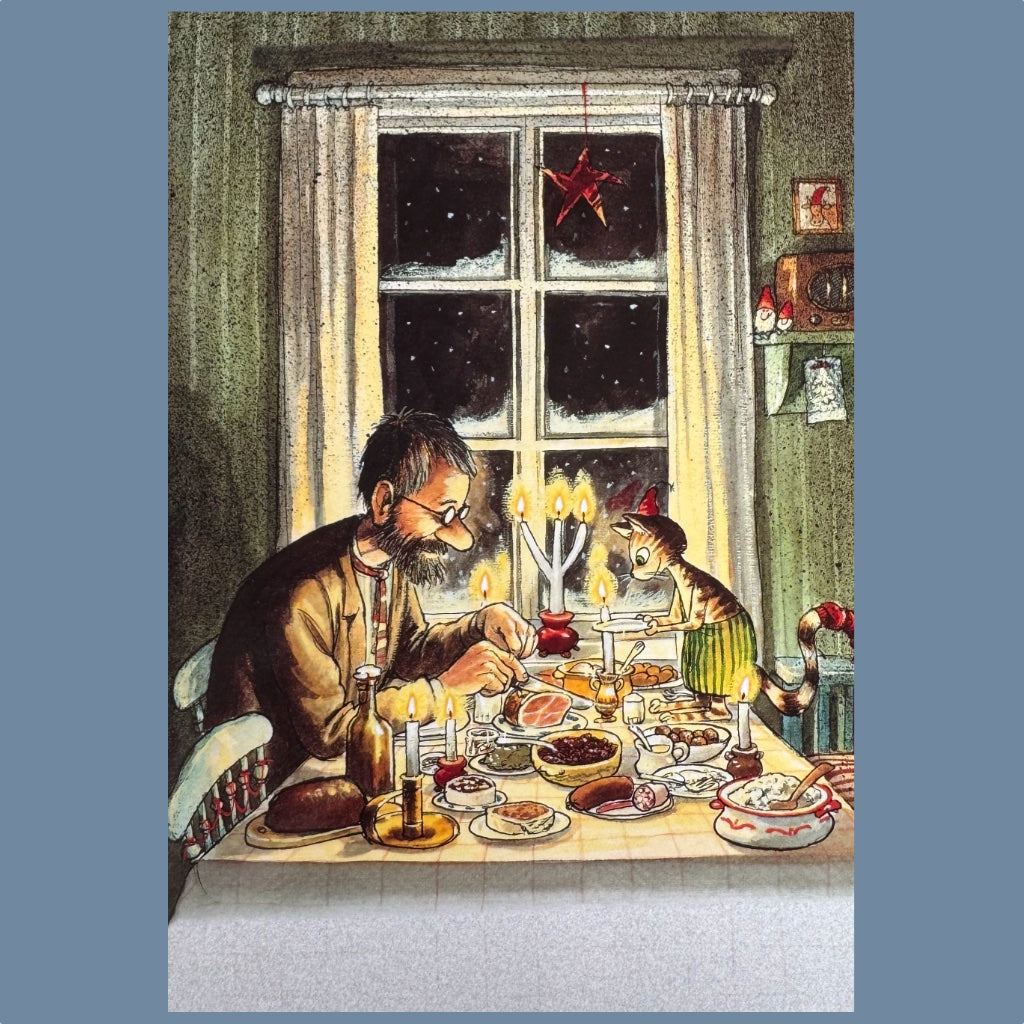 Postkarten Set „Weihnachten bei Pettersson und Findus“