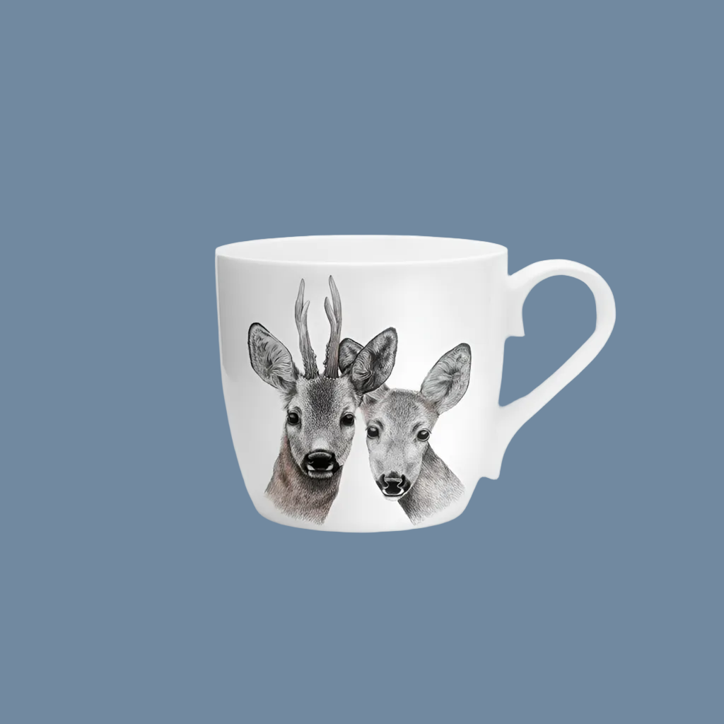 Porzellantasse Rehe Charlotte Nicolin