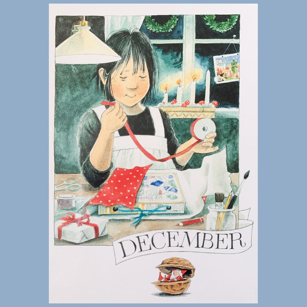 Postkarte Linneas Jahrbuch Dezember