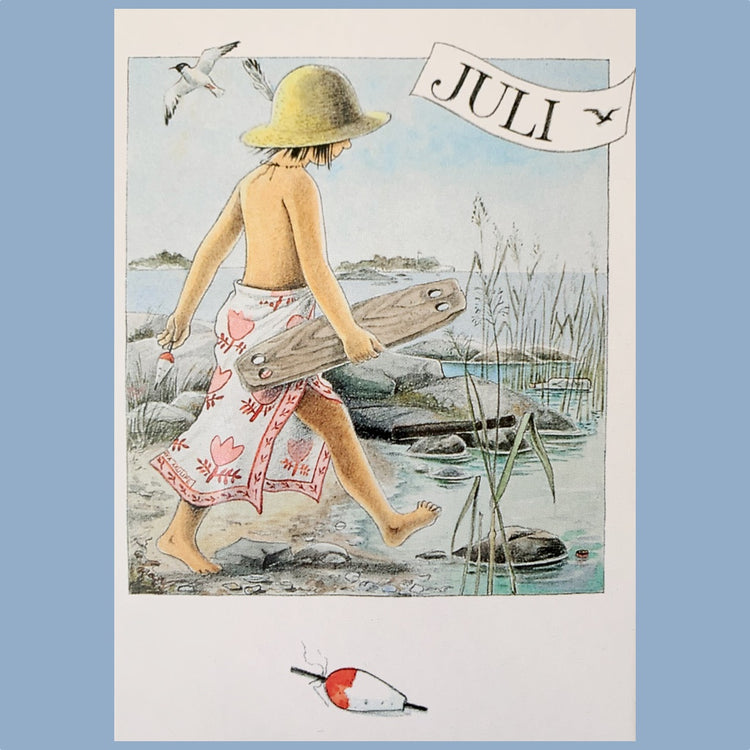 Postkarte "Linneas Jahrbuch" Lena Anderson