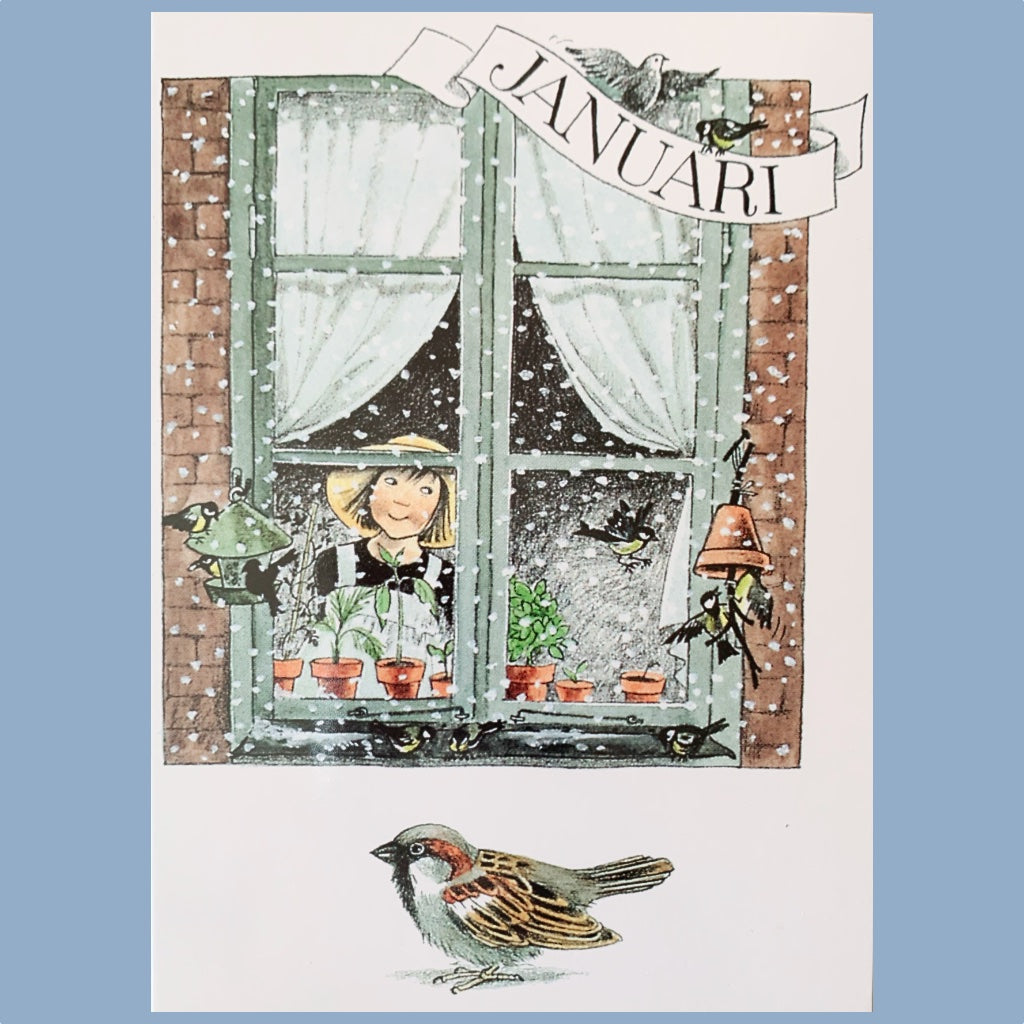 Postkarte Linneas Jahrbuch Januar