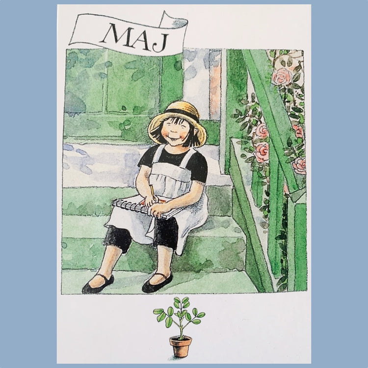 Postkarte "Linneas Jahrbuch" Lena Anderson