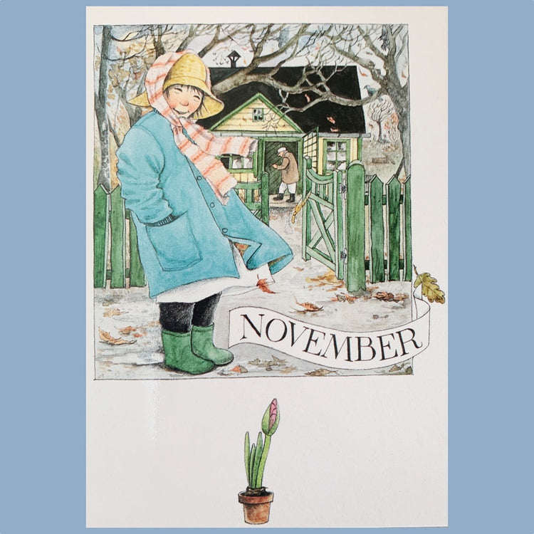 Postkarte "Linneas Jahrbuch" Lena Anderson