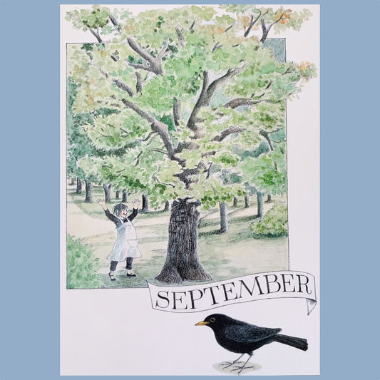 Postkarte "Linneas Jahrbuch" Lena Anderson
