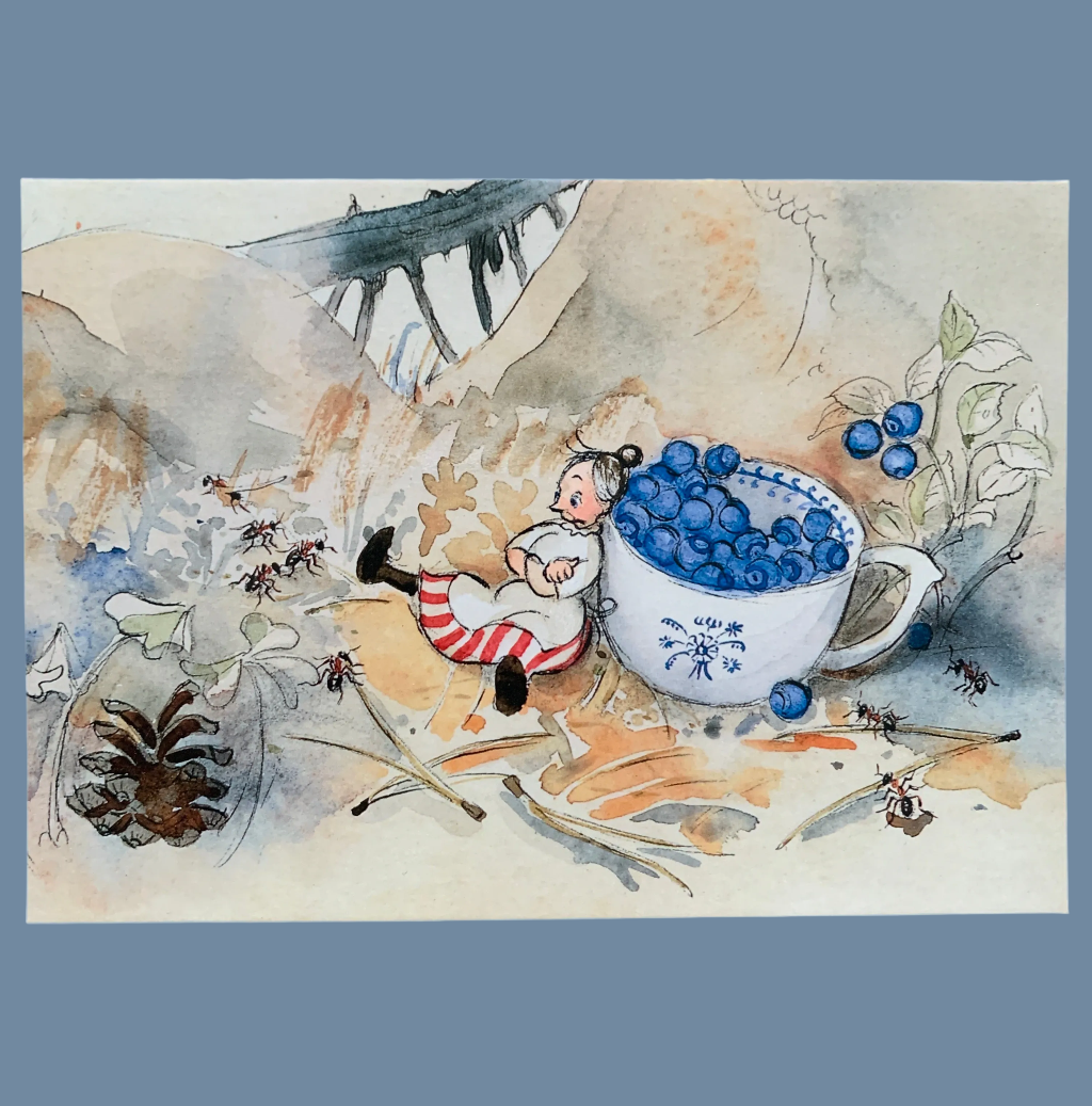 Postkarte Teskedsgumman von Björn Berg