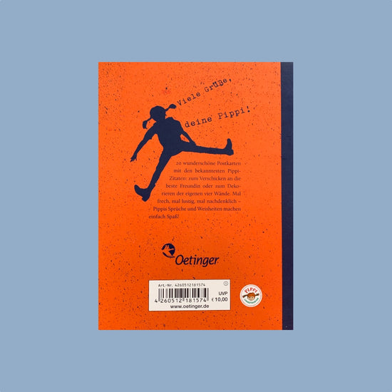 Postkartenbuch Hej Pippi Langstrump Rückseite Einband