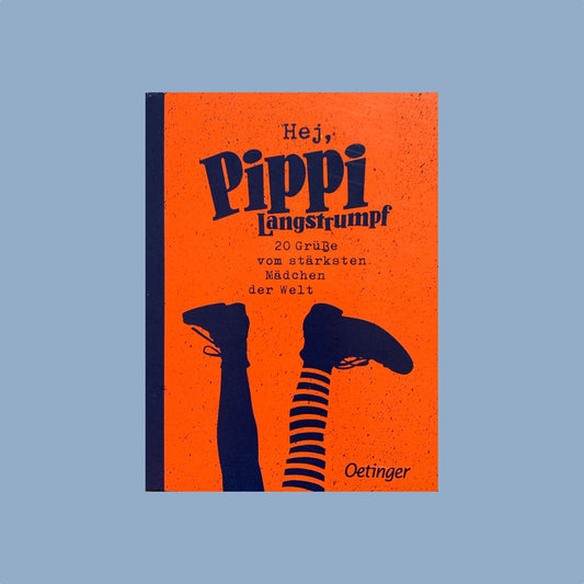 Postkartenbuch Hej Pippi Langstrump Vorderseite Einband