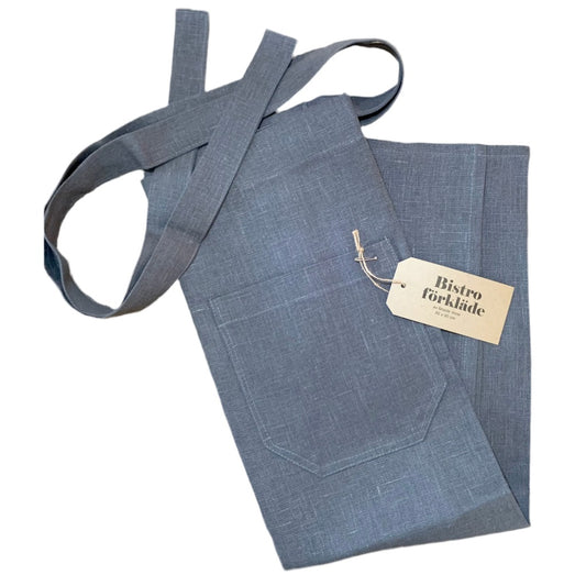 Bistroschürze in dunkelgrau von Terrible Twins