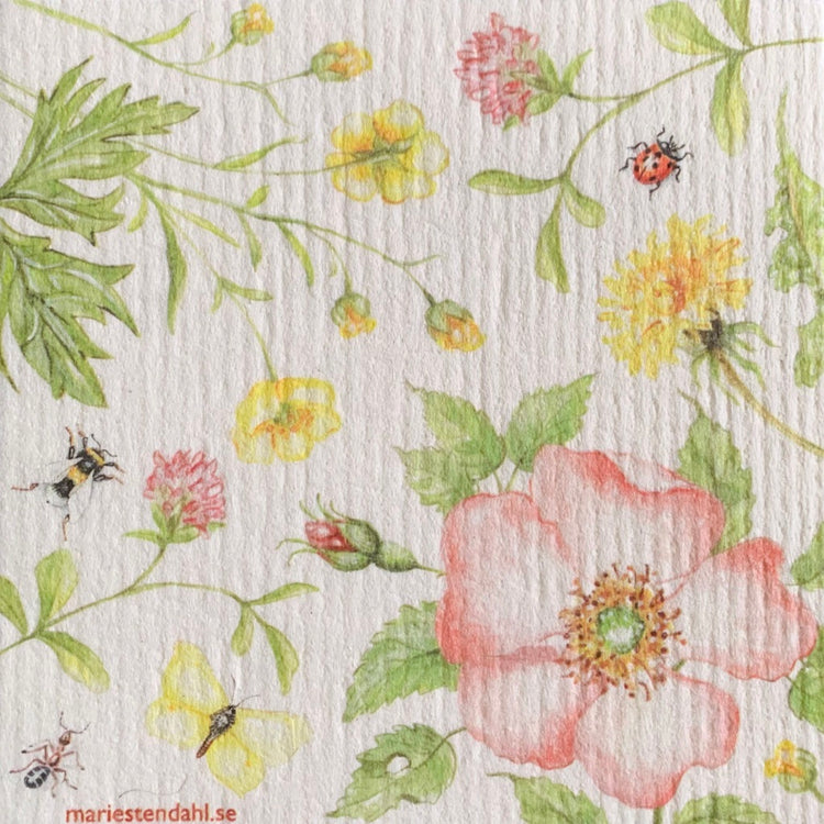 Schwammtuch "Wildrose"