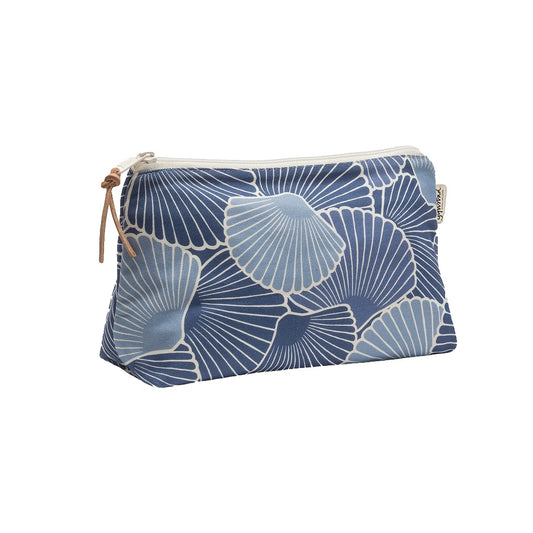 Kosmetiktasche Snäckor aus Baumwolle in blau