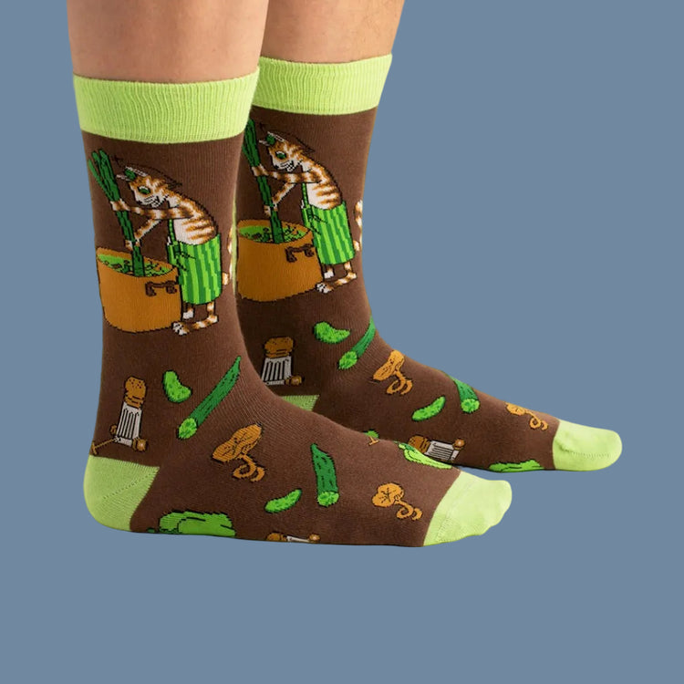 Socken Grönsakssoppan am Fuß von Svensk Husman erhältlich bei Mys