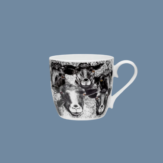 Tasse Porzellan mit Schafen Charlotte Nicolin