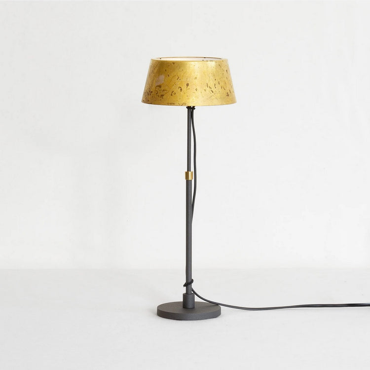 Tischlampe aus Messing und Stahl von Zlamp